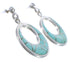 Southwestern Turquoise Inlay Jewelry Post Dangle Earrings PX31274